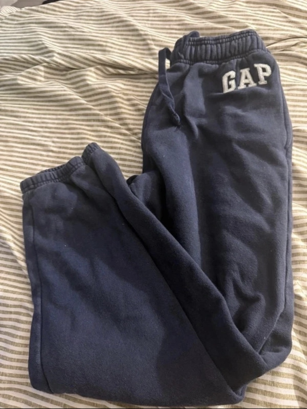 GAP Kids Navy Joggers with Embroidered Logo